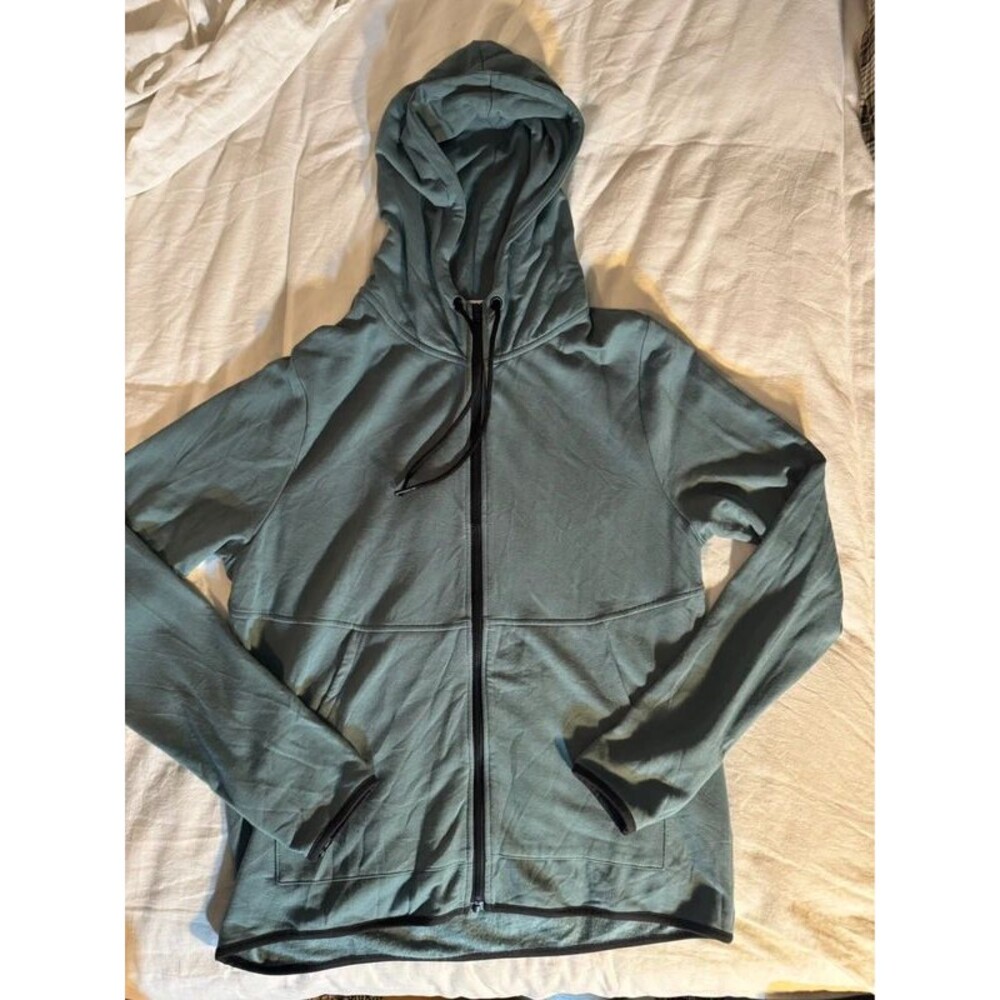 Threads 4 Thoughts green zip hoodie- Large